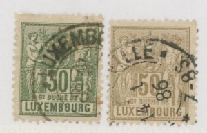 Luxembourg #56-57  Multiple