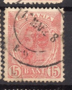 Romania 1893 Carol Early Issue Fine Used 15b. 178211