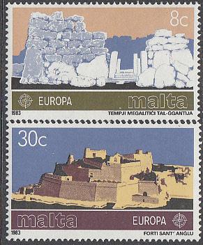 Malta  #627-628  MNH Europa