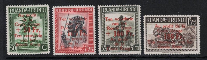 Ruanda-Urundi  SC# B34 - B37 Mint Never Hinged - S19153