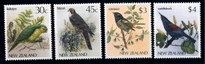 [66404] New Zealand 1986 Birds Oiseaux Uccelli  MNH 960-963