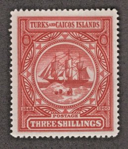 Turks & Caicos Islands #9 LH VF CV. $80 (JH 10/16) GP 