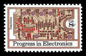 PCBstamps   US #1501 8c Electronics - Transistors, MNH, (7)