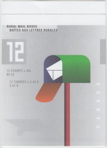 Canada - BK226b Rural Mailboxes Booklet, (2 x 1852a)  - MNH, Open Flap