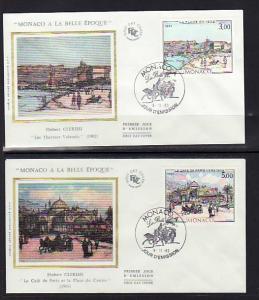 Monaco 1385-1389 Paintings 1983  S/2 U/A FDC 