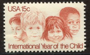 1772 US 15c Int'l Year of the Child, MNH