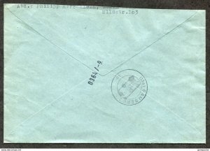 d260 - GERMANY Essen 1959 Registered EXPRESS Cover to Bamberg. Heuss