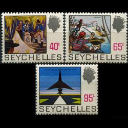SEYCHELLES 1972 - Scott# 262A-5A History Set of 3 NH
