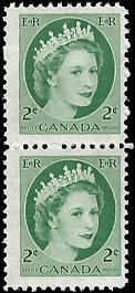 CANADA   #338 MNH PAIR (1)