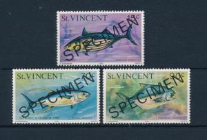 [48436] St. Vincent 1976 Marine life Fish Overprint specimen MNH 