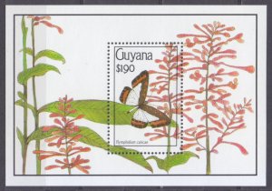 1990 Guyana 3286/B104 Butterflies 15,00 €