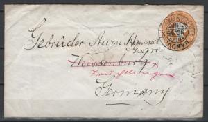 India H & G # B3, pse postal stationery envelope, used, issued 1881