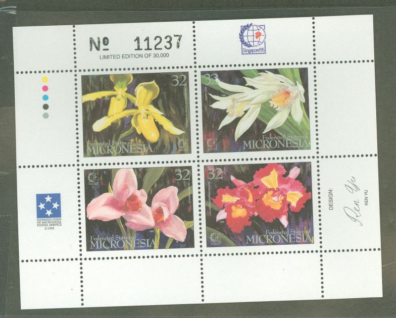 Micronesia #230  Souvenir Sheet (Flowers)