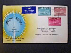 Malaysia 1965 MASJID NEGARA First Day Cover - Z3911