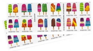 2018 Frozen Treats  Forever stamps 5 books total 100pcs