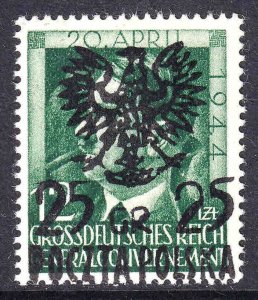 POLAND NB33 POCZTA POLSKA 25gr OVERPRINT OG NH U/M F/VF SIGNED