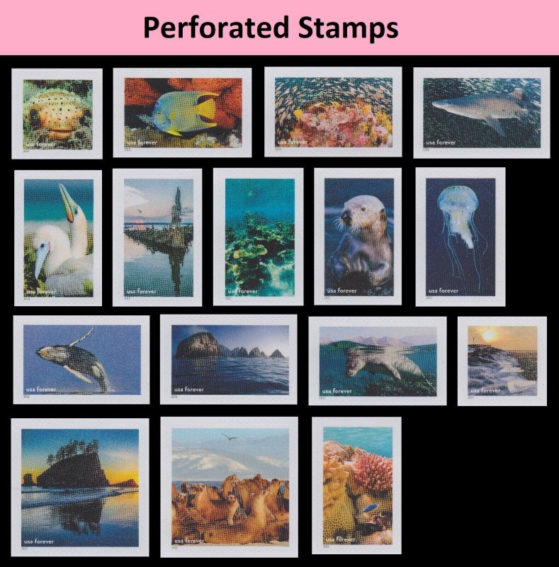 US 5713 National Marine Sanctuaries forever set (16 stamps) MNH 2022