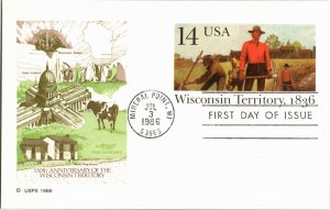 United States, Wisconsin, United States First Day Cover, United States Govern...