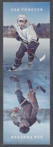 #5252-5253 (49c Forever) History of Hockey Attached Pair 2017 Mint NH