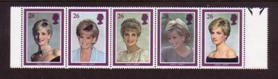 Great Britain Sc 1791-5 1998  Diana Memorial stamps mint NH