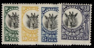 TANGANYIKA GV SG89-92, 1925 complete set, NH MINT. Cat £48.