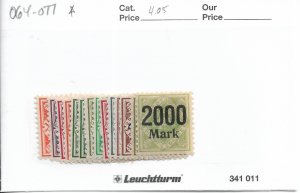 Germany: Wurttemberg sc #O64 - O77 MH (57537)