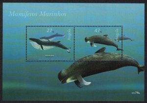 Angola Whales Dolphins Marine Mammals MS 2003 MNH SG#MS1685