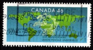 Canada - #1806 125th anniversary of the Universal Postal Union - Used