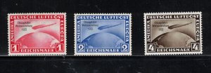 Germany #C43 #C44 #C45 Very Fine Never Hinged Set **With Certificate**