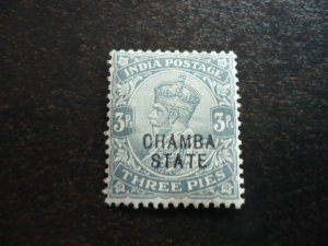 Stamps - India - Chamba - Scott# 32 - Mint Hinged Part Set of 1 Stamp