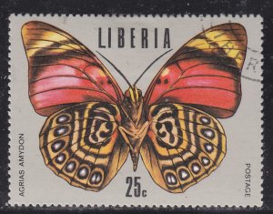 Liberia 687 Tropical Butterflies 1974