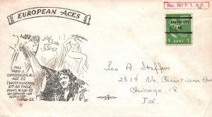 CACHET EVENT COVER EUROPEAN ACES MAJOR FRED J. CHRISTENSEN JNR. 8th AIR FORCE