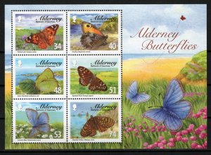 ZAYIX Alderney 318a MNH Butterflies Insects Nature 101623SM51M