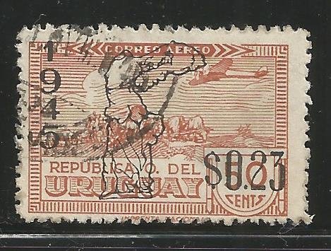 URUGUAY  C118  USED,  VICTORY OF THE ALLIED NATIONS IN WWII