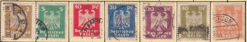 1924 Germany - Imperial eagles (Complete Set) USED