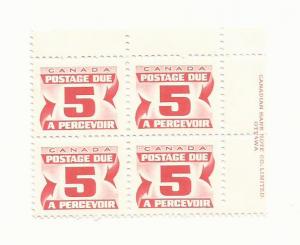 1969 Canada - Block - Postage Due #J32a