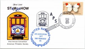 91st ANNUAL CONVENTION AMERICAN PHILATELIC SOCIETY SAN FRANCISO 1977 TYPE II
