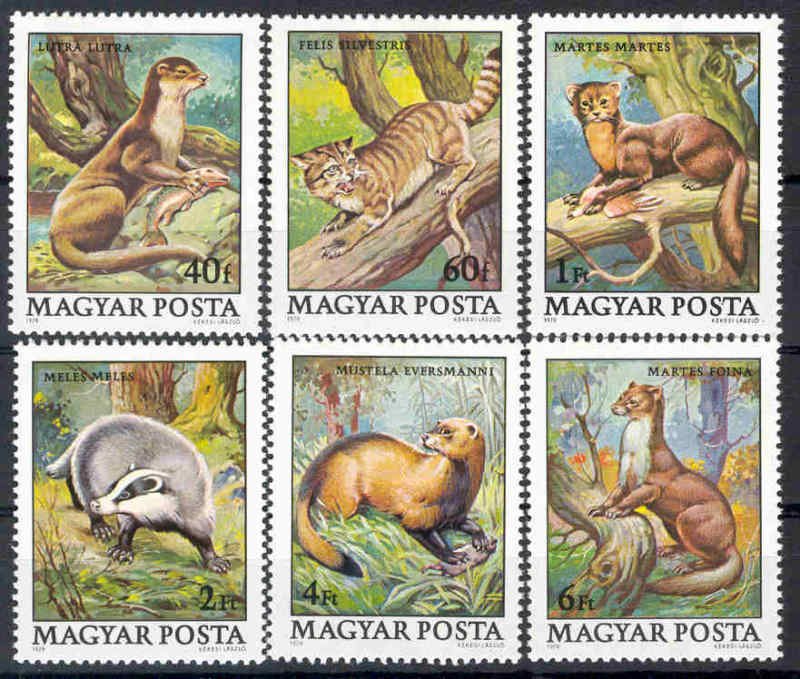 1979 Hungary 3384-3389 Fauna 5,00 €