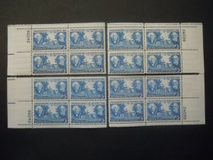 #982 3c Washington & Lee. Plate Block #24039 Matched Set MNH OG VF