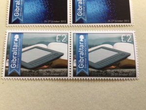 Gibraltar 2013 Literary Festival mint never hinged  stamps  set A14051