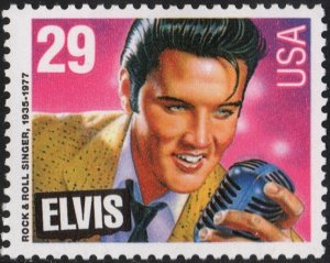 SC#2724 29¢ American Music Series: Elvis Presley Single (1993) MNH