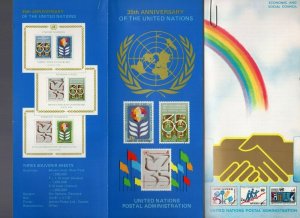 UNITED NATIONS- NY/Geneva/Vienna 1980 Year Set MNH with original bulletins 