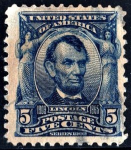 SC#304 5¢ Lincoln (1903) Used