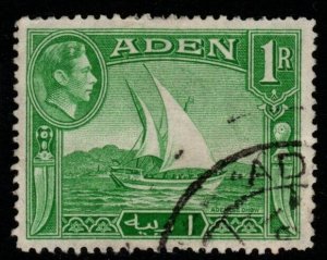 ADEN SG24 1939 1r EMERALD-GREEN FINE USED