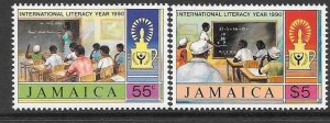 JAMAICA SG766/7 1999 LITERACY YEAR MNH