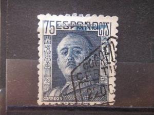 SPAIN, 1946, used 75c, Franco, Scott 713