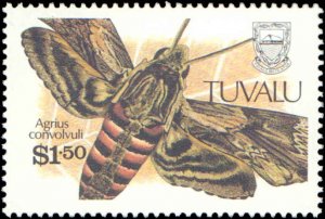 Tuvalu #566-569, Complete Set(4), 1991, Insects, Never Hinged