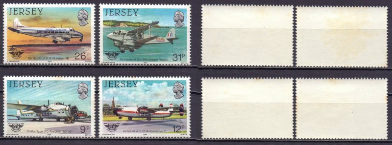 Jersey. 1984. 334-39. Aviation. MNH.