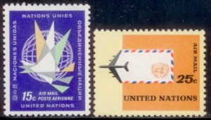 United Nations 1963 SC# C8-9 MNH-OG E124