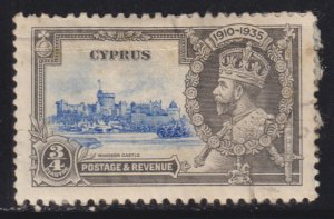 Cyprus 136 King George V Sliver Jubilee Issue 1935